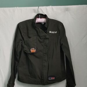 Disney Star Wars Galaxy's Edge Resistance Logo Jacket Black Spire Outpost